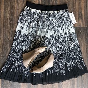 Paisley Mini Pleated Skirt